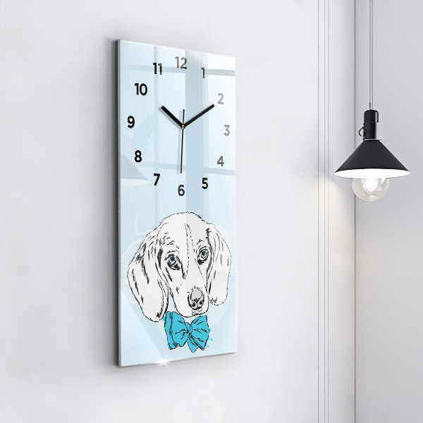 Horloge murale verticale Chiot