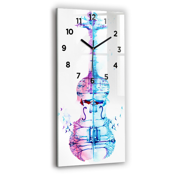 Horloge rectangulaire verticale Lac du parc Cello