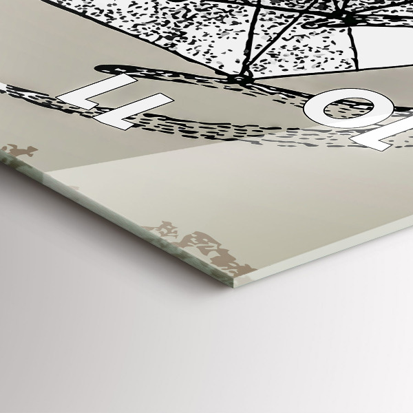 Horloge rectangulaire verticale Tête de cerf