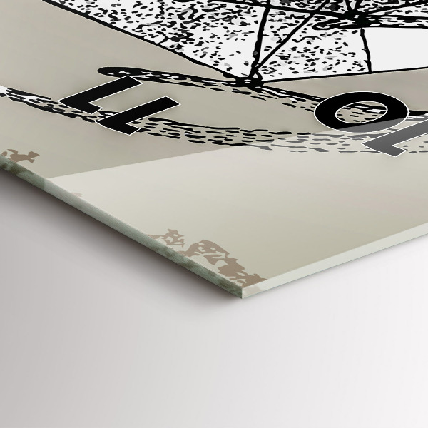 Horloge rectangulaire verticale Tête de cerf