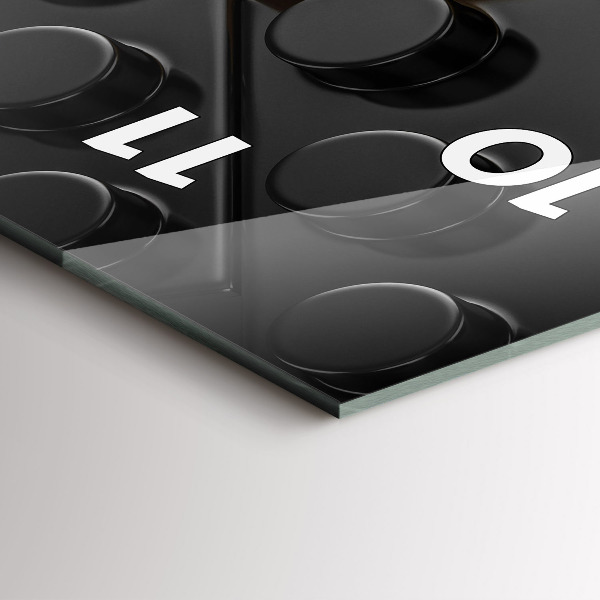 Horloge rectangulaire verticale Blocs de jouets