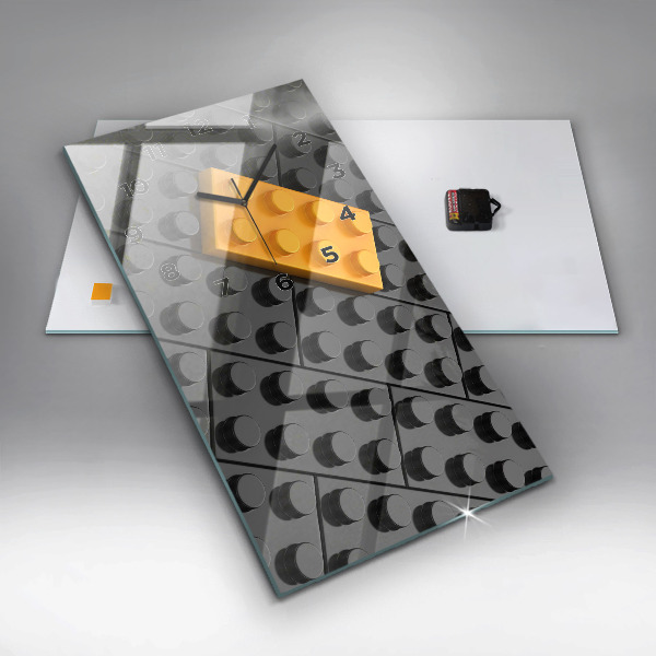 Horloge rectangulaire verticale Blocs de jouets