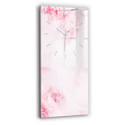Horloge rectangulaire verticale Fleurs en fleurs