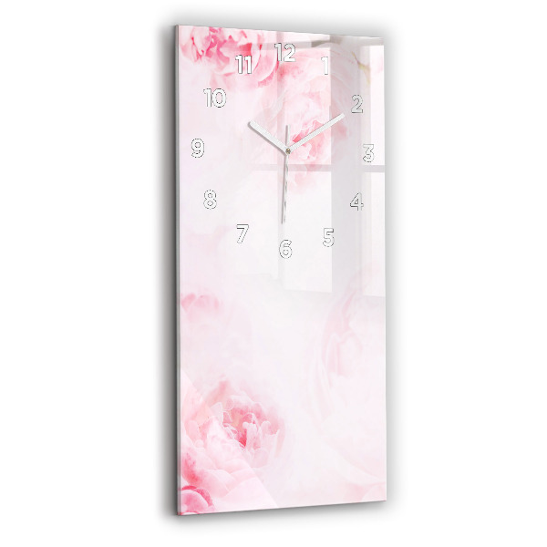 Horloge rectangulaire verticale Fleurs en fleurs