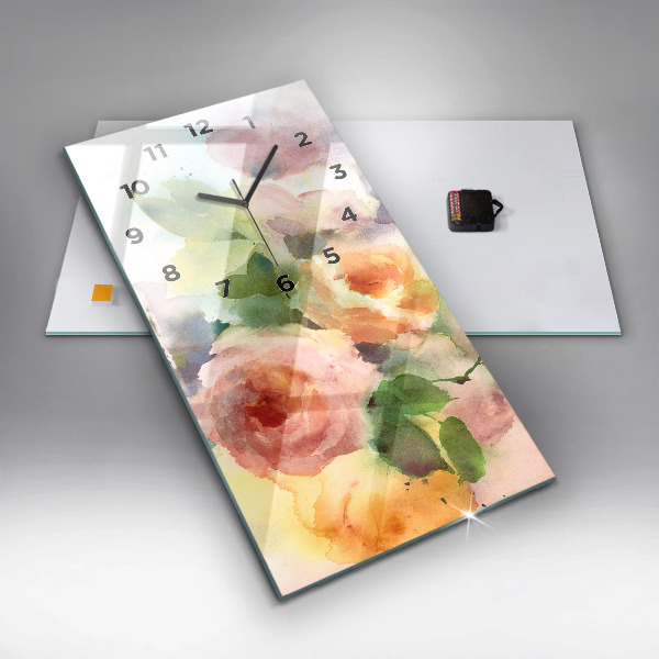 Horloge rectangulaire verticale Visualisation de la nature
