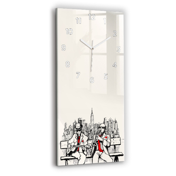 Horloge rectangulaire verticale Jazz à New York