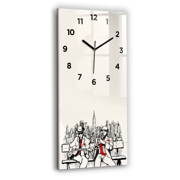 Horloge rectangulaire verticale Jazz à New York