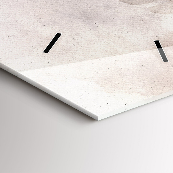 Horloge rectangulaire verticale Visages abstraits