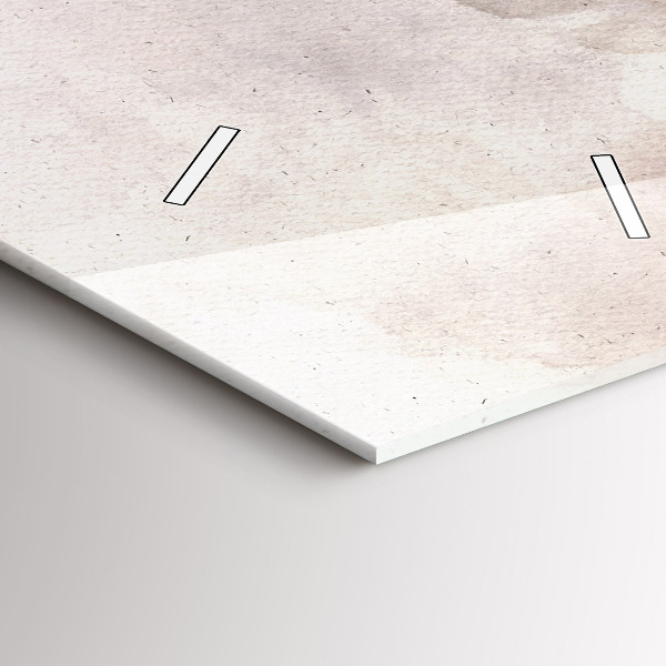 Horloge rectangulaire verticale Visages abstraits