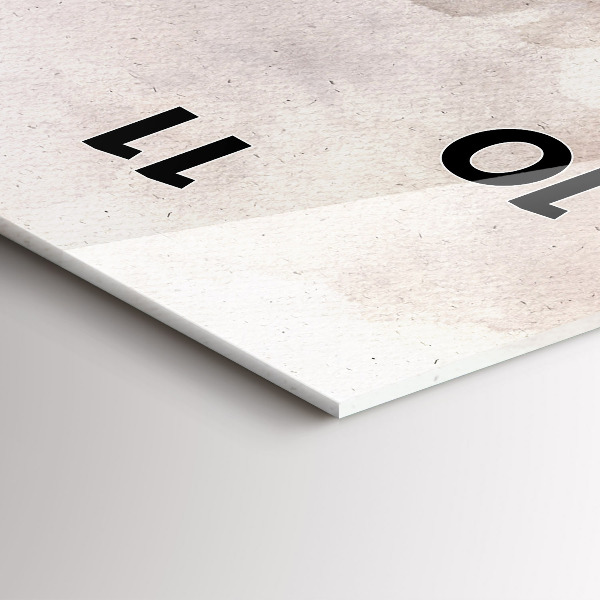 Horloge rectangulaire verticale Visages abstraits