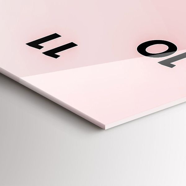 Horloge rectangulaire verticale 'L''inscription Aimez-vous'