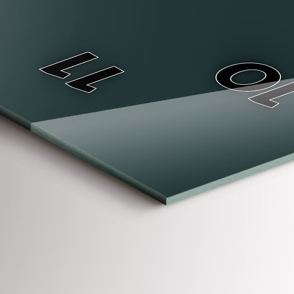 Horloge rectangulaire verticale Dessin au trait de la ville de Brno