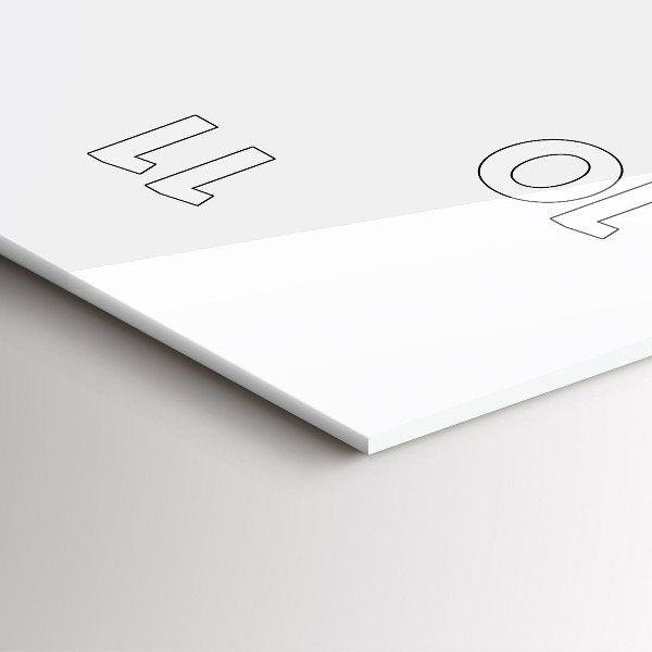 Horloge rectangulaire verticale 'L''inscription Sois toi-même'