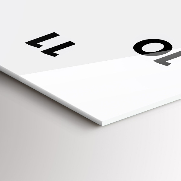 Horloge rectangulaire verticale 'L''inscription Sois toi-même'