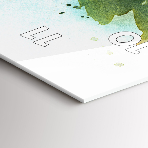 Horloge murale verticale Aquarelle de roses dans un vase