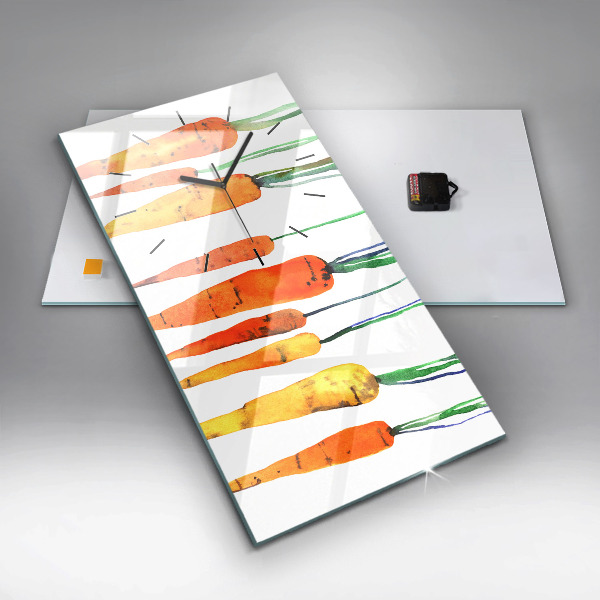 Horloge murale verticale Illustration de carotte