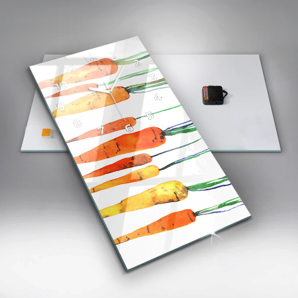 Horloge murale verticale Illustration de carotte