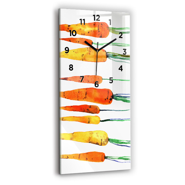 Horloge murale verticale Illustration de carotte