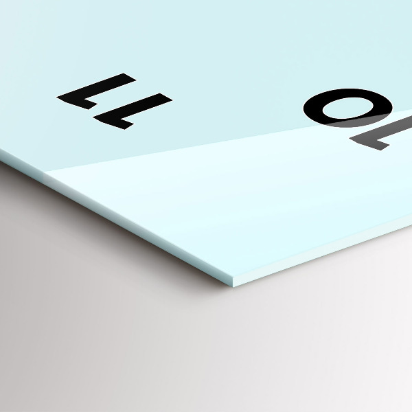 Horloge murale verticale Chat drôle avec des lunettes