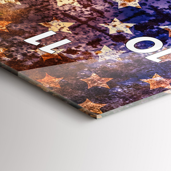 Horloge murale verticale Drapeau américain vintage