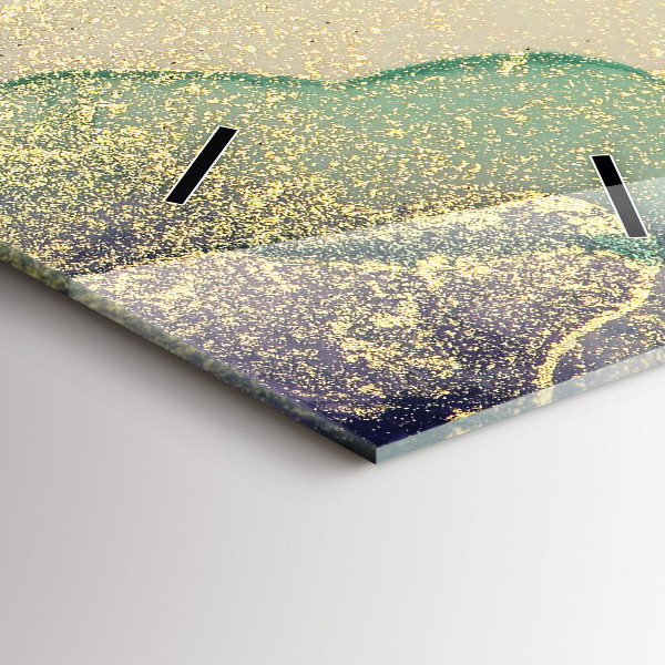 Horloge murale verticale Abstraction des couleurs