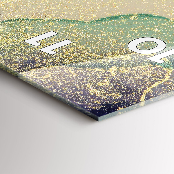 Horloge murale verticale Abstraction des couleurs