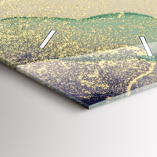 Horloge murale verticale Abstraction des couleurs