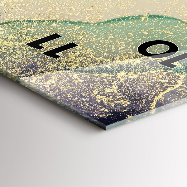 Horloge murale verticale Abstraction des couleurs