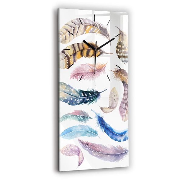 Horloge murale verticale 'Illustration d''art rétro'