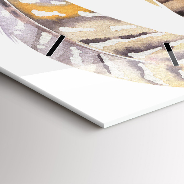 Horloge murale verticale 'Illustration d''art rétro'