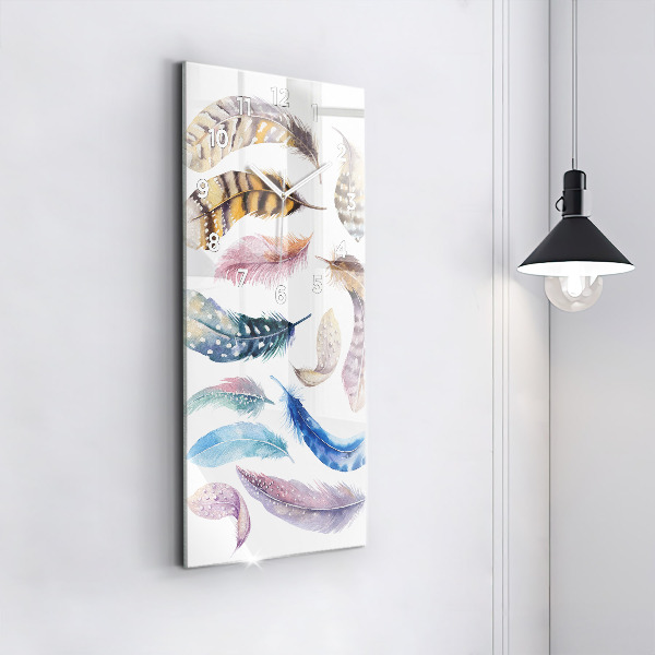 Horloge murale verticale 'Illustration d''art rétro'