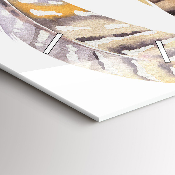 Horloge murale verticale 'Illustration d''art rétro'