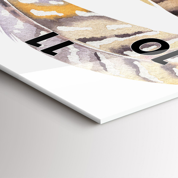 Horloge murale verticale 'Illustration d''art rétro'