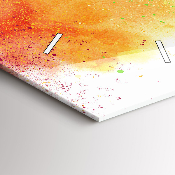 Horloge murale verticale Arc-en-ciel abstrait