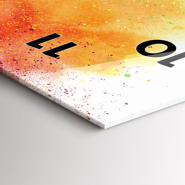 Horloge murale verticale Arc-en-ciel abstrait