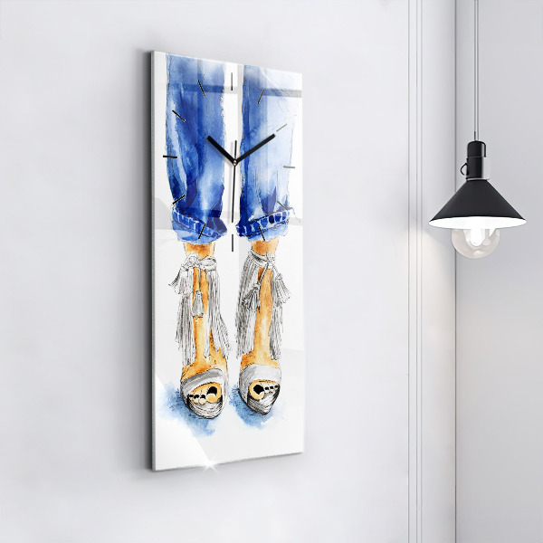 Horloge murale verticale Talons hauts pour femmes