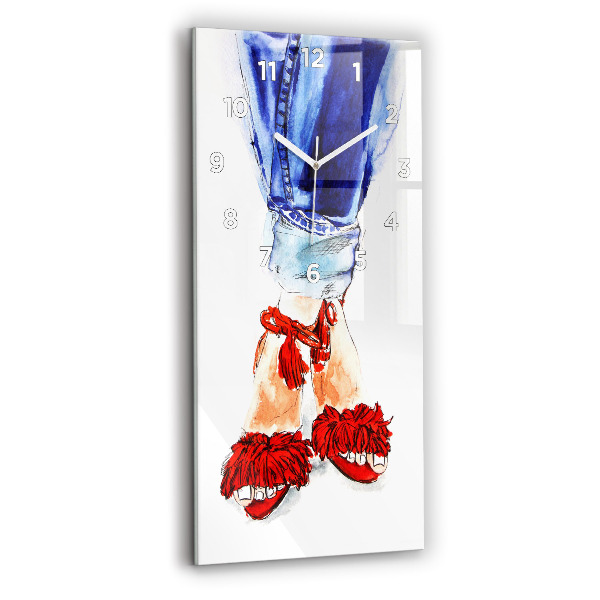 Horloge murale verticale Talons hauts pour femmes