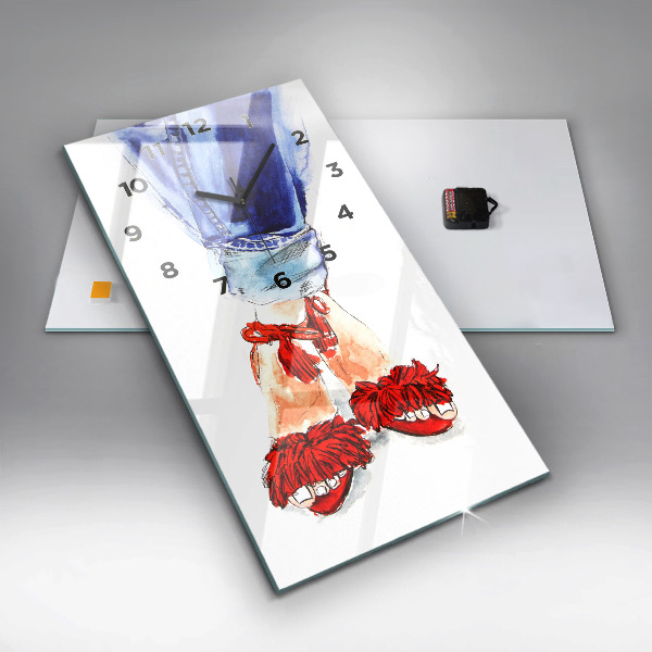 Horloge murale verticale Talons hauts pour femmes