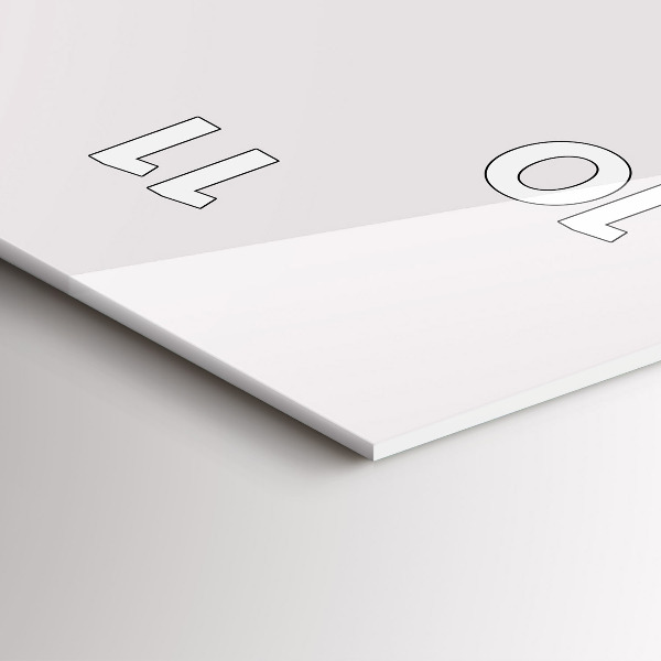 Horloge murale verticale Dessin au trait de rhinocéros