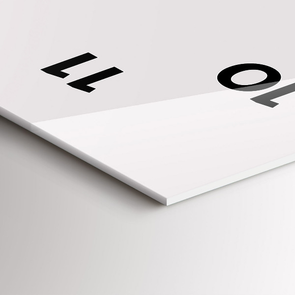 Horloge murale verticale Dessin au trait de rhinocéros