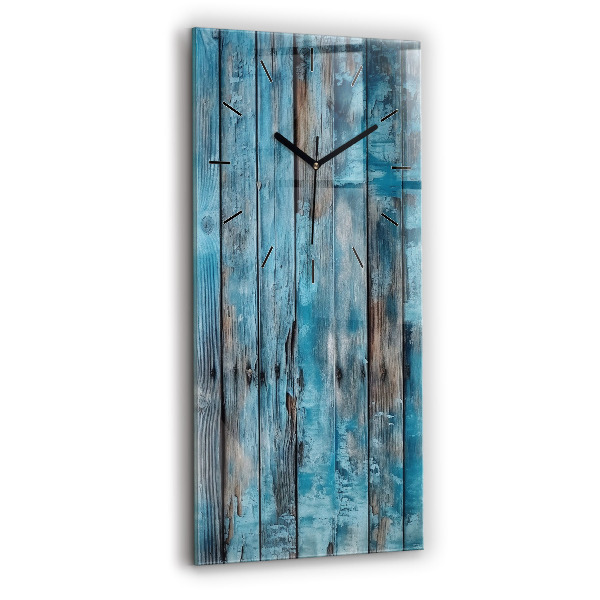 Horloge murale verticale Tableaux bleus