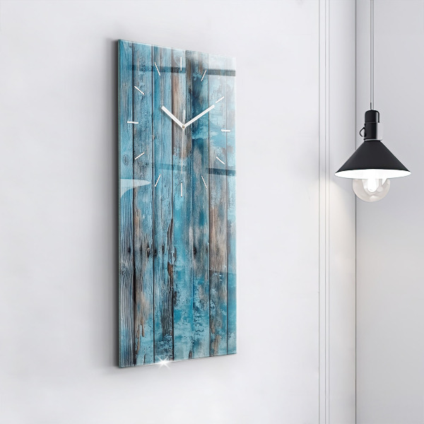 Horloge murale verticale Tableaux bleus