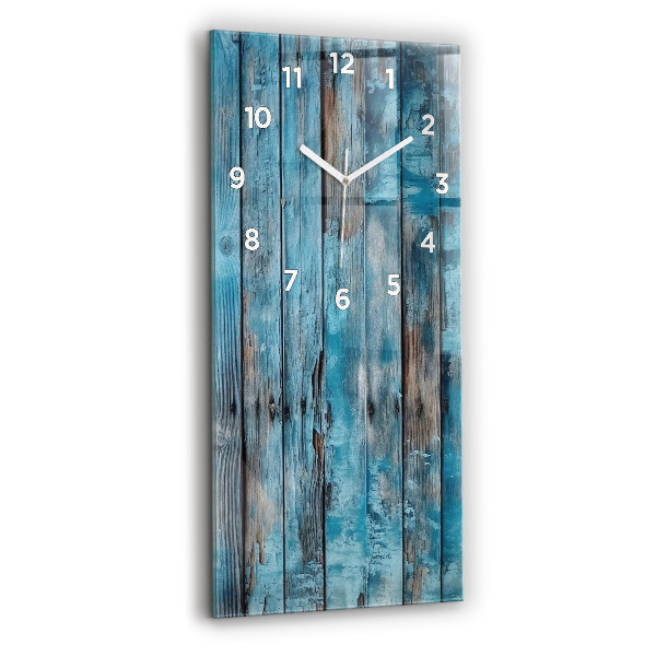 Horloge murale verticale Tableaux bleus