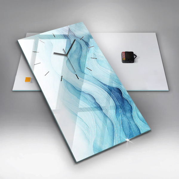 Horloge murale verticale Nuages bleus