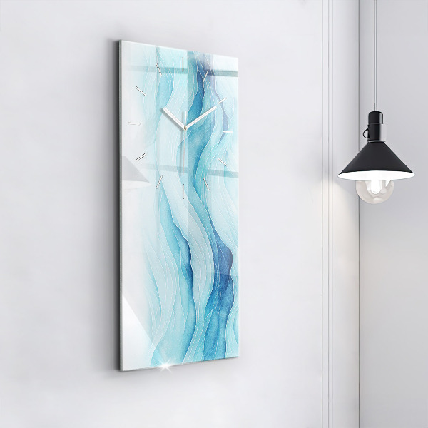 Horloge murale verticale Nuages bleus