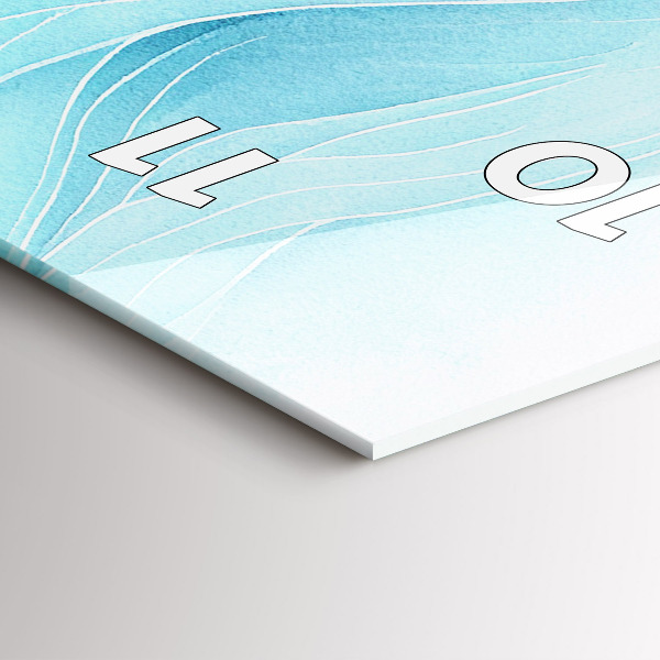 Horloge murale verticale Nuages bleus