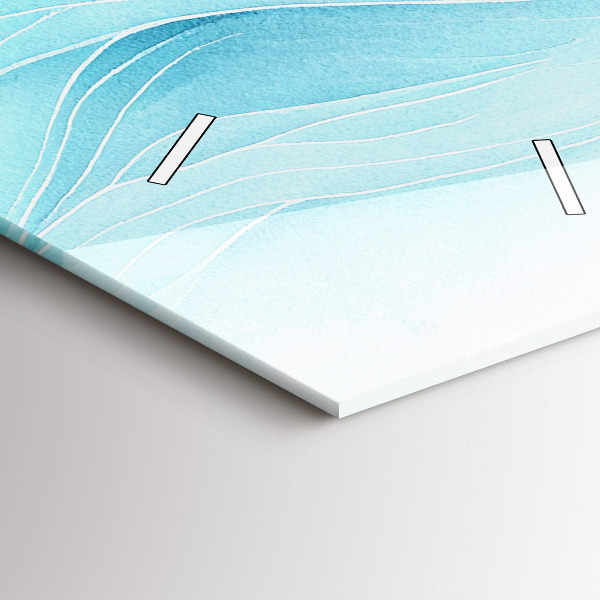 Horloge murale verticale Nuages bleus