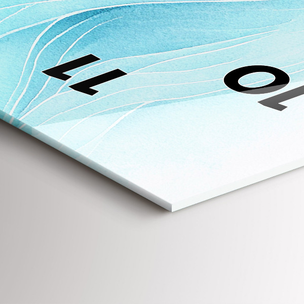 Horloge murale verticale Nuages bleus