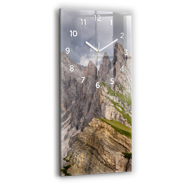 Horloge murale verticale montagnes Rocheuses