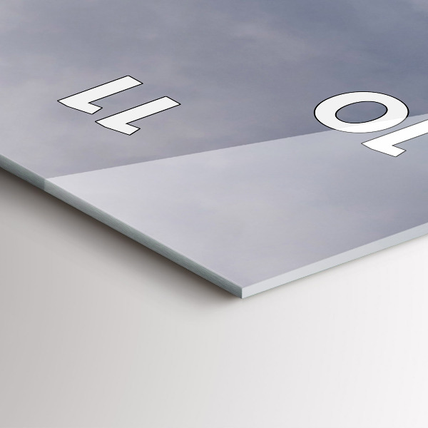 Horloge murale verticale montagnes Rocheuses